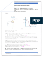 Solved Problems On Transistor Biasing Excellent Stuff