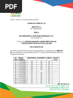 Cuenta de Cobro # 23 Diciembre 1 A 22 de 2023