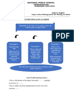 Grade X - Letter For Placing An Order