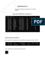 DBMS LAB Exp-2