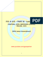 F.R. & S.R. - PART III - Leave Rules