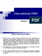 Module-1 - International IHRM