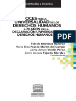 Voces Por La Universabilidad de Los DH A 70 Años de La Declaración Universal de Los DH