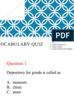 Vocabulary Quiz