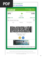 Boarding Pass DPS PLM