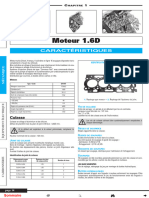 Moteur 1.6D: Caractéristiques