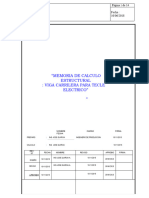 Memoria de Calculo Estructura Viga Carrilera para Tecle Electrico