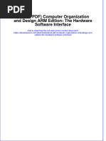 Full Download Ebook PDF Computer Organization and Design Arm Edition The Hardware Software Interface PDF