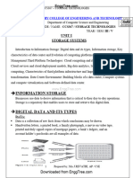 CCS367 Storage Technologies Lecture Notes 1