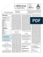 Boletín Oficial Segunda Sección 25-10-2011