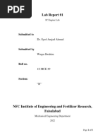 Lab Report 01 IC Engine LAb