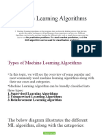 Machine Learning Algorithms