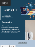 Présentation Sur L'adaptability