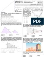 Aula de Exercicios - Semelhança de Triangulos