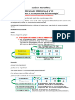 SESIÓN DE MATEMÁTICA Resolvemos Problemas de Proporcionalidad Directa