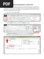 Creating An Email Signature in Outlook 2013