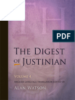 Alan Watson - The Digest of Justinian, Volume 4 (Books 41-50) - 4-University of Pennsylvania Press (1998)