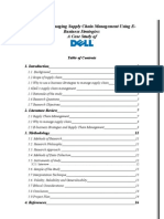 Effectively Managing Supply Chain Management Using E-Business Strategies: A Case Study of