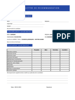 Je Soussigné (E) ,: Nom: Prénom: Fonction: Grade: Recommande La Candidate