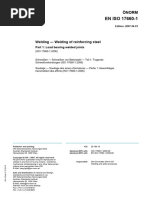 EN ISO 17660-1 Welding - Welding of Reinforcing Steel Part 1