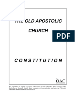 Constitution of The Old Apostolic Church