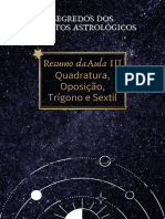 Aula 3 Oposição, Quadratura, Trígono e Sextil