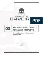 (Comentado) 2º Simulado Agente PF - Projeto Caveira