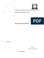 Orçamento Geral Do Estado - Economia (3.º Ano 2023)