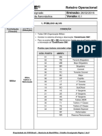 Roteiro Operacional: Produto: Emissão: Convênio: Versão