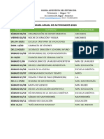 Plan de Actividades