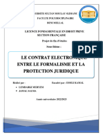 Le Contrat Electronique Entre Le Formalisme Et La Protection Juridique