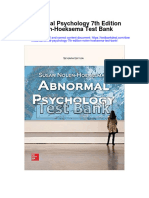 Abnormal Psychology 7th Edition Nolen Hoeksema Test Bank Full Chapter PDF