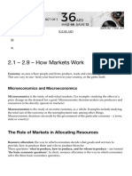 2.1 - 2.9 - How Markets Work - IGCSE AID