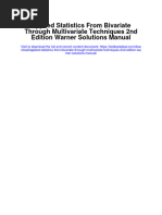 Applied Statistics From Bivariate Through Multivariate Techniques 2Nd Edition Warner Solutions Manual Full Chapter PDF