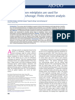 Bone Stress When Miniplates Are Used For Orthodont