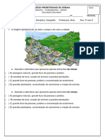 Prova Mensal de Geografia 1º Bim