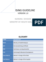 NURSING GUIDELINE - Version 1.0