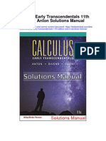 Ebook Calculus Early Transcendentals 11Th Edition Anton Solutions Manual Full Chapter PDF