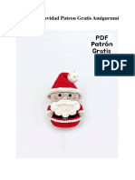 Papa Noel Navidad Patron Gratis Amigurumi PDF