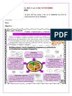 Semana Del 9 Al 13 de Noviembre: Vida Saludable