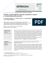 Síntomas y Signos Digestivos Durante La Gestación: Náuseas y Vómitos/hiperemesis Gravídica