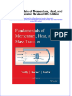 EBOOK Fundamentals of Momentum Heat and Mass Transfer Revised 6Th Edition Download Full Chapter PDF Docx Kindle