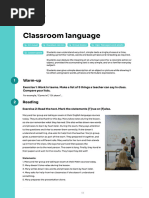 Classroom Language A1 Group