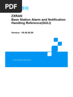 Base Station Alarm and Notification Handling Reference (GULI)