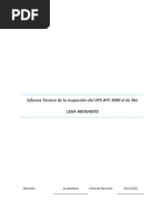 Informe Técnico de La Inspección Del UPS APC 3000 XL de 3ka LEGA ABOGADOS Enero 2024