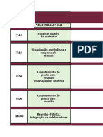 Cronograma de Trabalho - Segurança Do Trabalho - Março