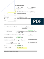 Calculation For Activated Sludge Process