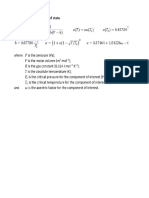 Task 2 - Equations of State Propane 