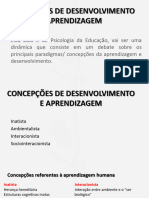 Concepções de Desenvolvimento e Aprendizagem