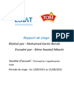 Rapport de Stage Tom